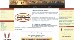 Desktop Screenshot of orangerunnersclub.org